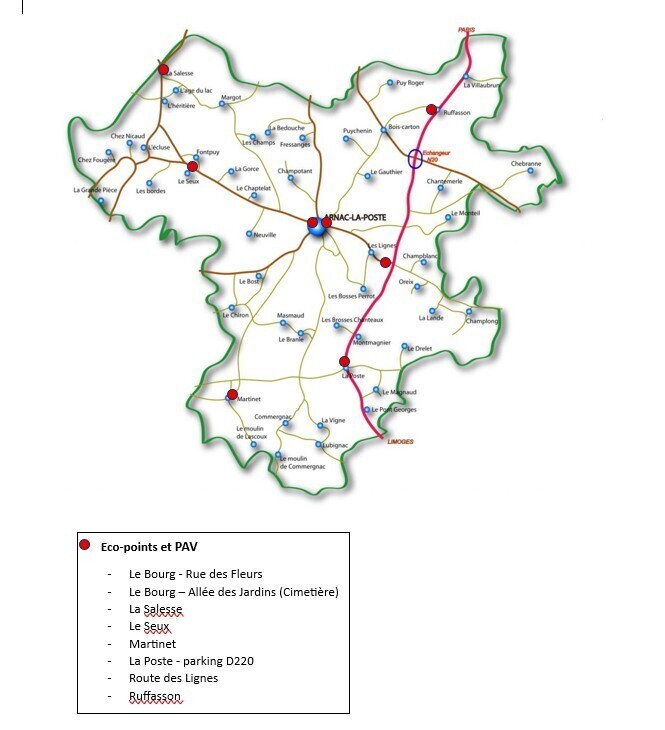 carte des PAV