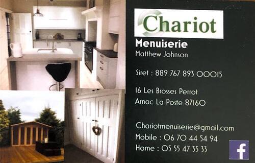 chariot menuiserie Arnac la Poste